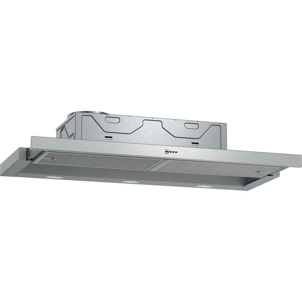 Neff D49ed22n1b 90 Cm Telescopic Cooker Hood - Silver