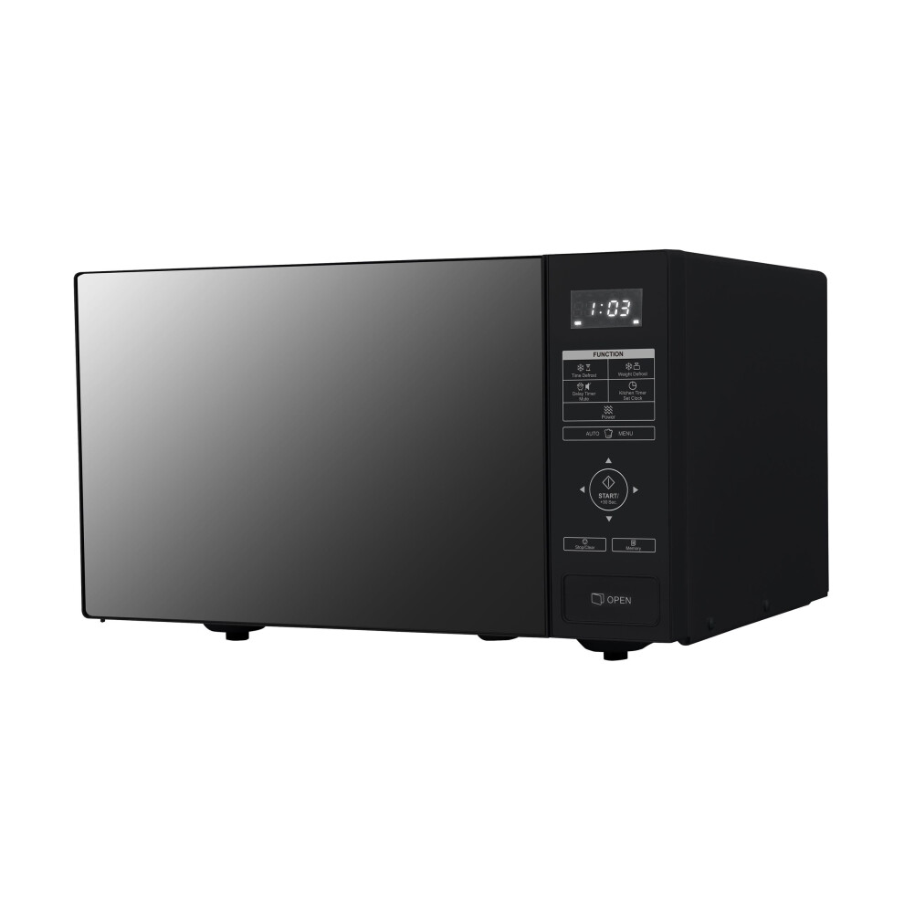 Sharp RBS232TB 23 Litre Microwave - Black Glass