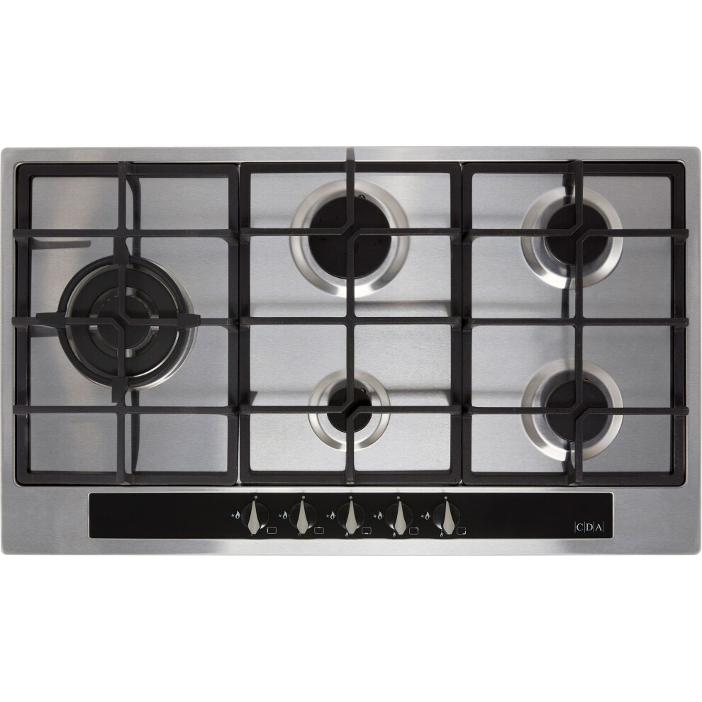 Cda Hg9351ss 86Cm Gas Hob - Stainless Steel