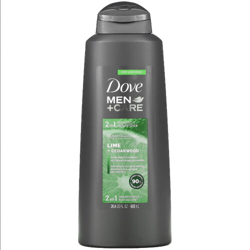 Dove Dove, 2 In 1 Shampoo + Conditioner, Reinvigorating, Lime + Cedarwood
