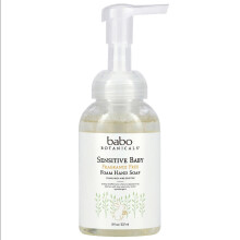 Babo Botanicals Sensitive Baby Sapone schiumogeno per le mani senza profumo - Autoschiumogeno - Olio di Manuka, Burro di Karit e Aloe Vera - Per
