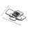 Living And Home (6 Head, Dimmable) Modern LED Ceiling Light Square Chandelier Lamp Bedroom Light 5