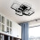 Living And Home (6 Head, Cool White) Modern LED Ceiling Light Square Chandelier Lamp Bedroom Light 1