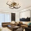 Living And Home (6 Head, Dimmable) Modern LED Ceiling Light Square Chandelier Lamp Bedroom Light 3