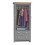 Timber Art Design UK Lisbon 3 Piece Set Wardrobe 7 Drawer Chest 1 Drawer Bedside Table Light Grey 13