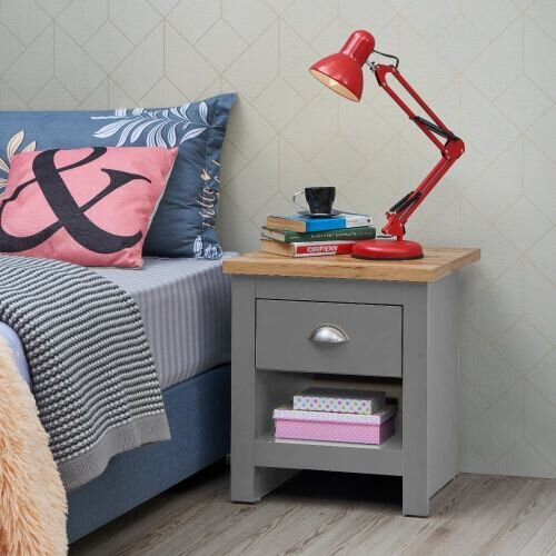 Timber Art Design UK Lisbon 3 Piece Set Wardrobe 7 Drawer Chest 1 Drawer Bedside Table Light Grey 1