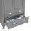 Timber Art Design UK Lisbon 3 Piece Set Wardrobe 7 Drawer Chest 1 Drawer Bedside Table Light Grey 14
