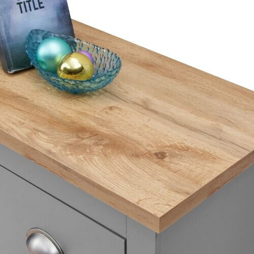 Timber Art Design UK Lisbon 3 Piece Set Wardrobe 7 Drawer Chest 1 Drawer Bedside Table Light Grey 2