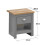 Timber Art Design UK Lisbon 3 Piece Set Wardrobe 7 Drawer Chest 1 Drawer Bedside Table Light Grey 7