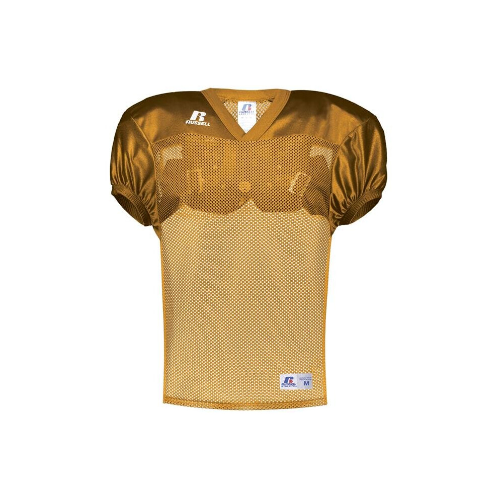 Russell S096BM.GLD.M Adult Stock Practice Jersey, Gold - Medium