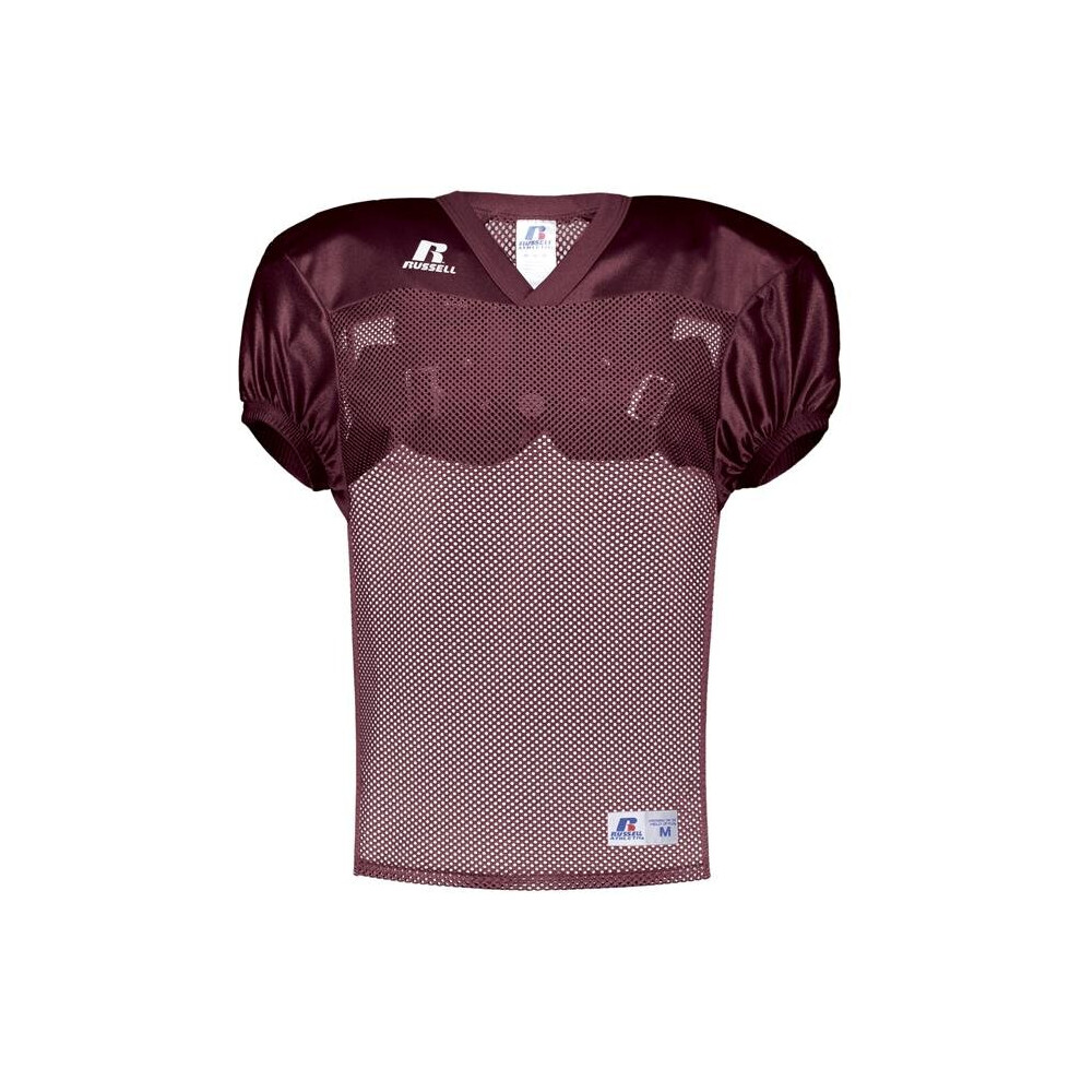 Russell S096BM.MAR.M Adult Stock Practice Jersey, Maroon - Medium