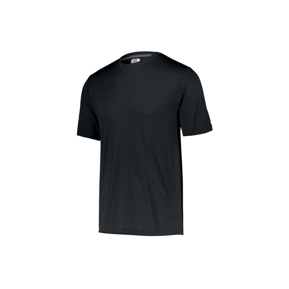 Russell 629X2M.BLK.M Adult Dri-Power Core Performance T-Shirt, Black - Medium