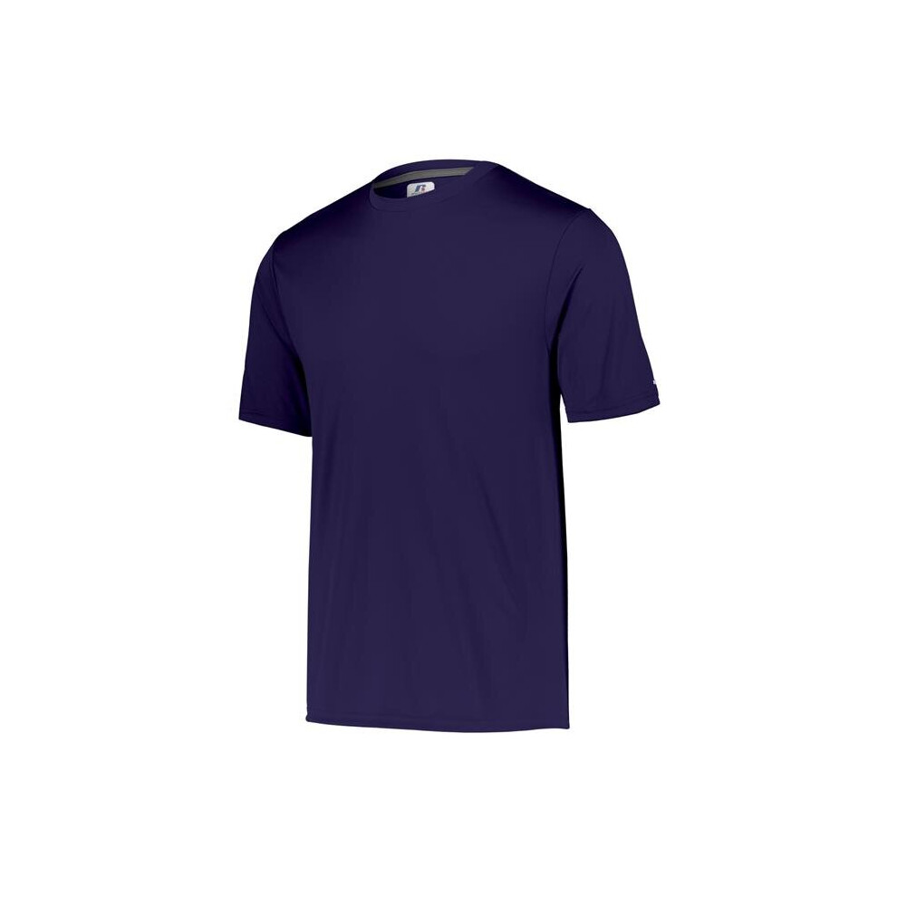 Russell 629X2M.PUR.M Adult Dri-Power Core Performance T-Shirt, Purple - Medium