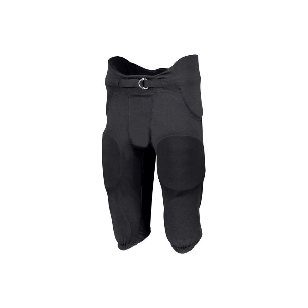 Russell F25pfm.shl.xs Adult Integrated 7-Piece Pad Pant, Stealth - Extra Small