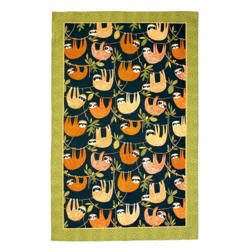 Ulster Weavers Cotton Tea Towel - Hanging Around (100% Cotton, Green)