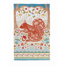 Ulster Weavers Cotton Tea Towel - Woodland Squirrel (100% Cotton, Blue)