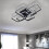 Living And Home (8 Head, Cool White) Modern LED Ceiling Light Square Chandelier Lamp Bedroom Light 3
