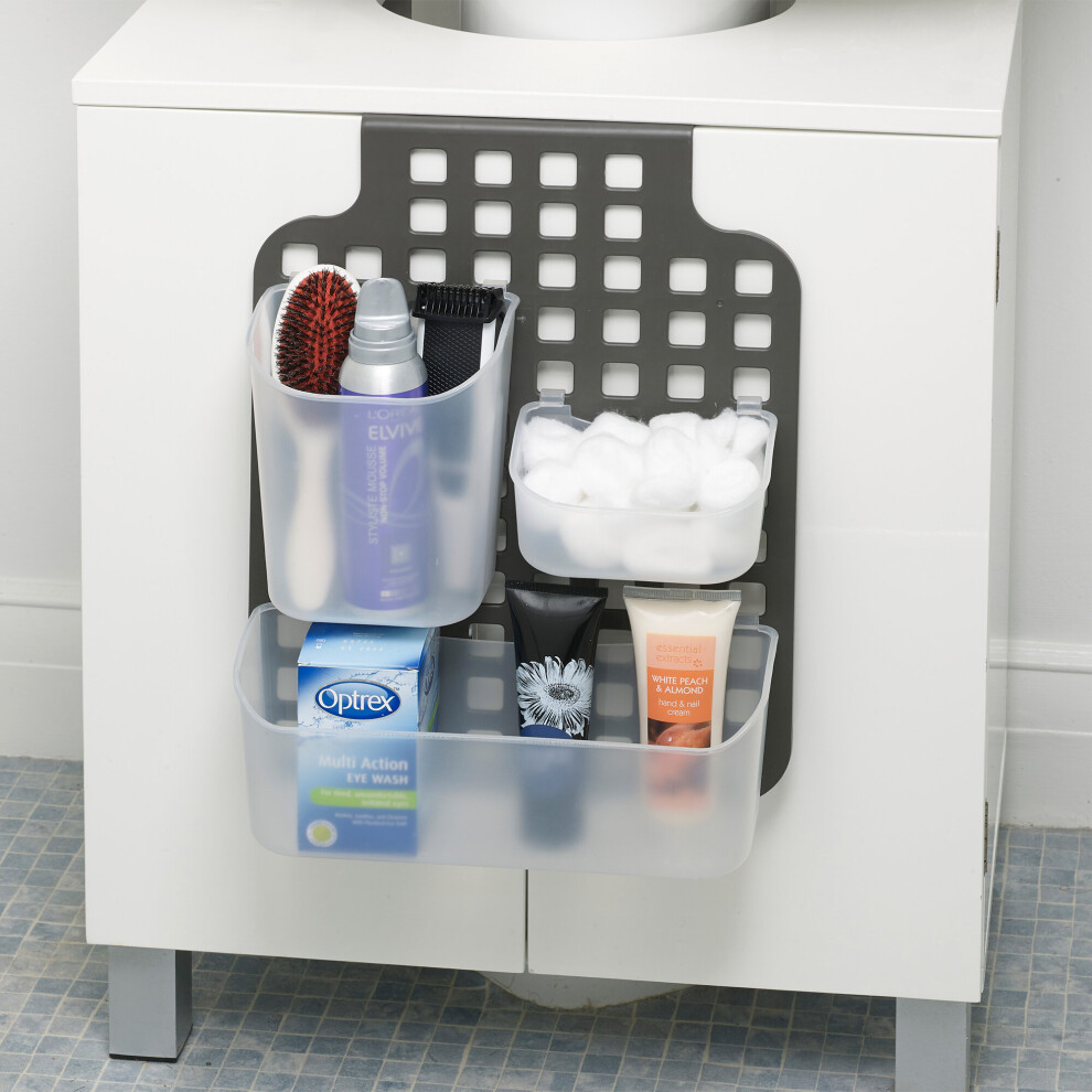 Bathroom Shower Cabinet Door Organizer Over Door Hanging Shelf Storage