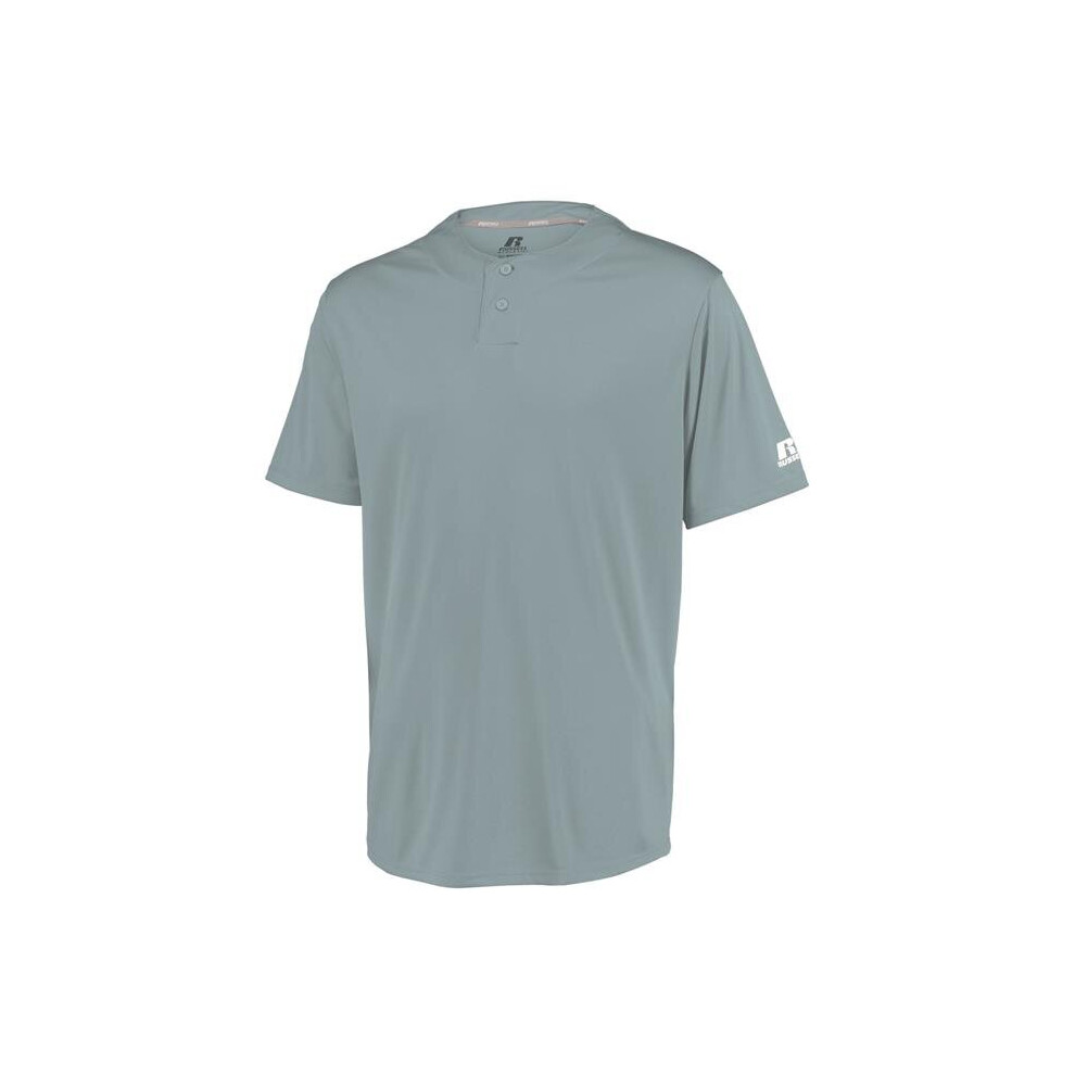 Russell 3R7X2B.BG7.XL Youth Performance Two-Button Solid Jersey, Baseball Gray - Extra Large