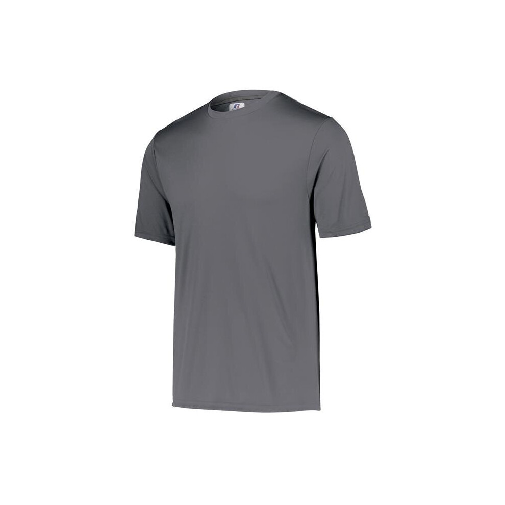 Russell 629X2M.STE.S Adult Dri-Power Core Performance T-Shirt, Steel - Small