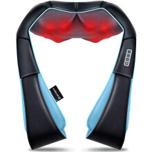 Neck Massager with Heat, Back Massage Electric Deep Tissue 4D Kneading Massage for Shoulder, Back and Neck