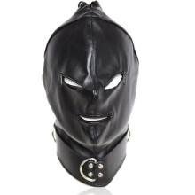 The Room of Doom's - 'Three Zip' BDSM/Fetish Mask - Black