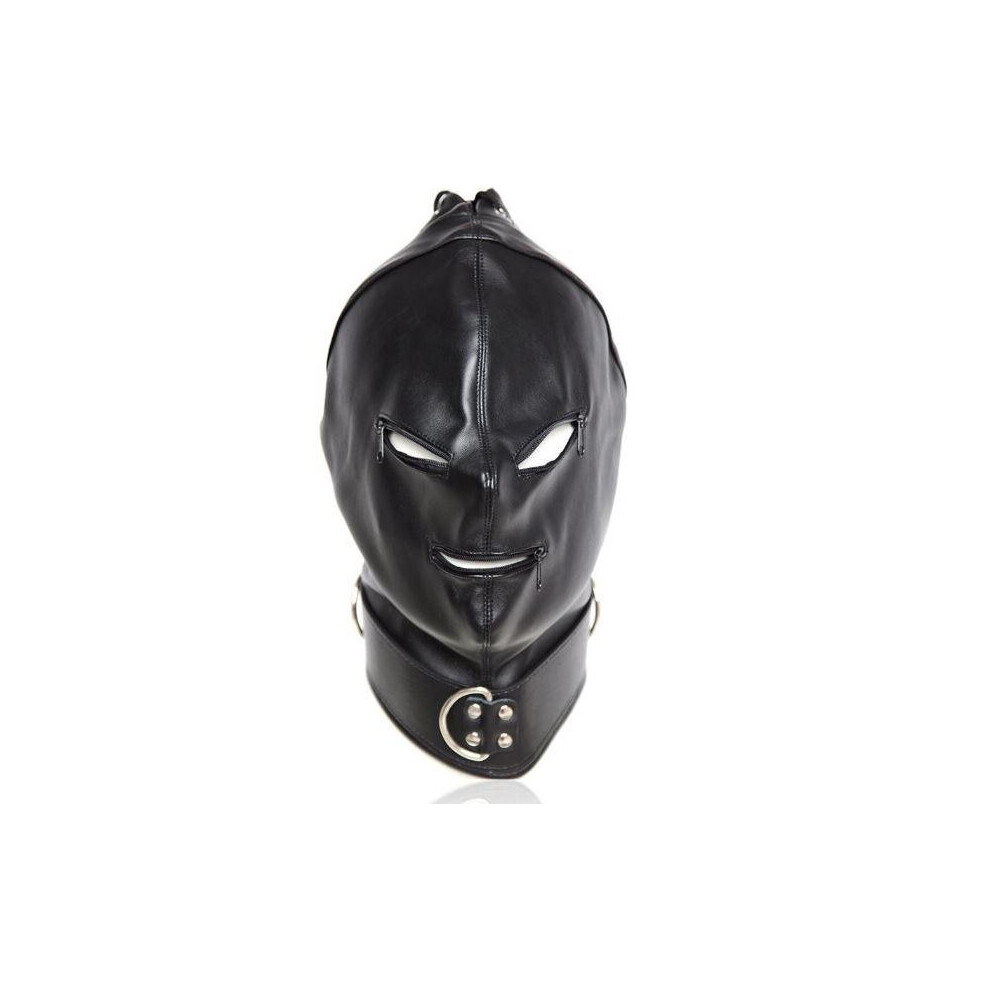 The Room Of Doom Black The Room Of Doom's - 'Three Zip' Bdsm/Fetish Mask