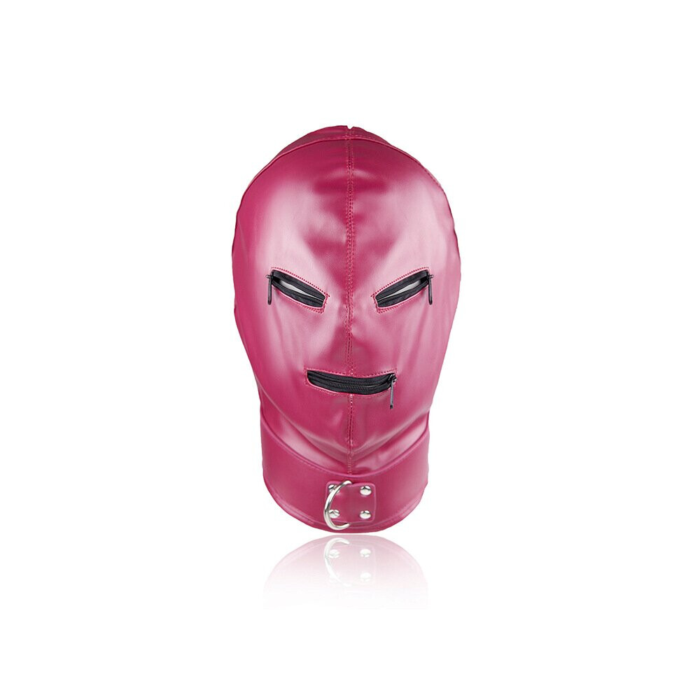 The Room Of Doom Pink The Room Of Doom's - 'Three Zip' Bdsm/Fetish Mask