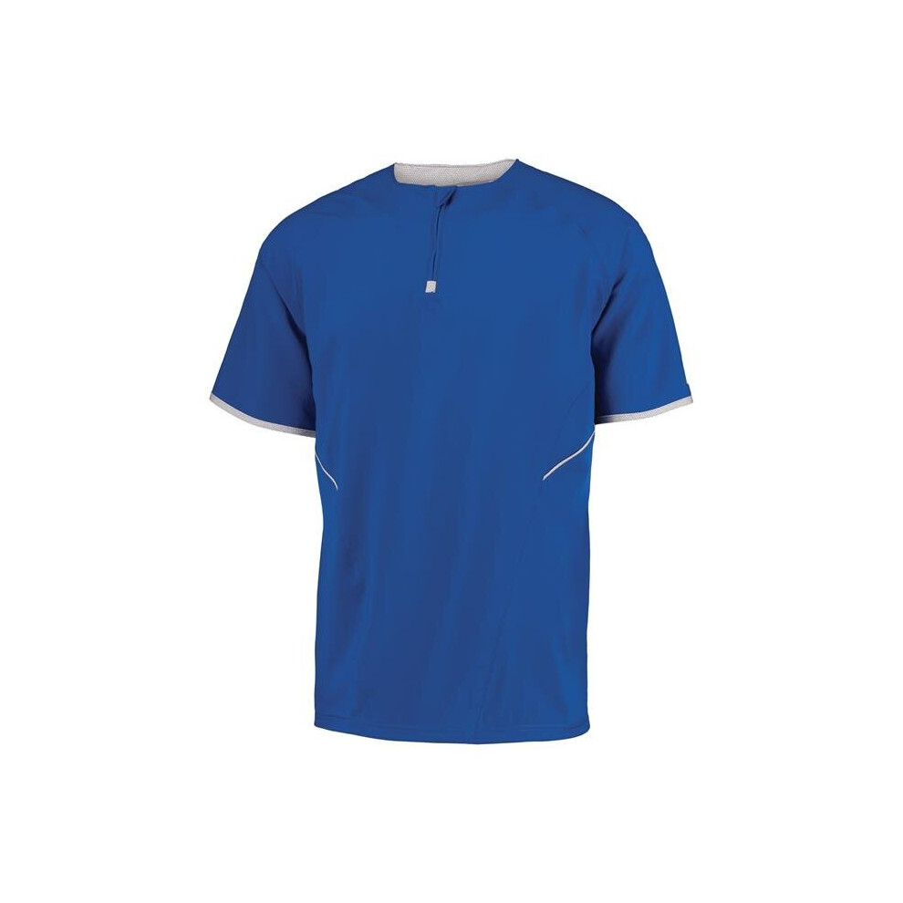 Russell 872Rvm.row.3xl Adult Short Sleeve Pullover, Royal & - 3XL White