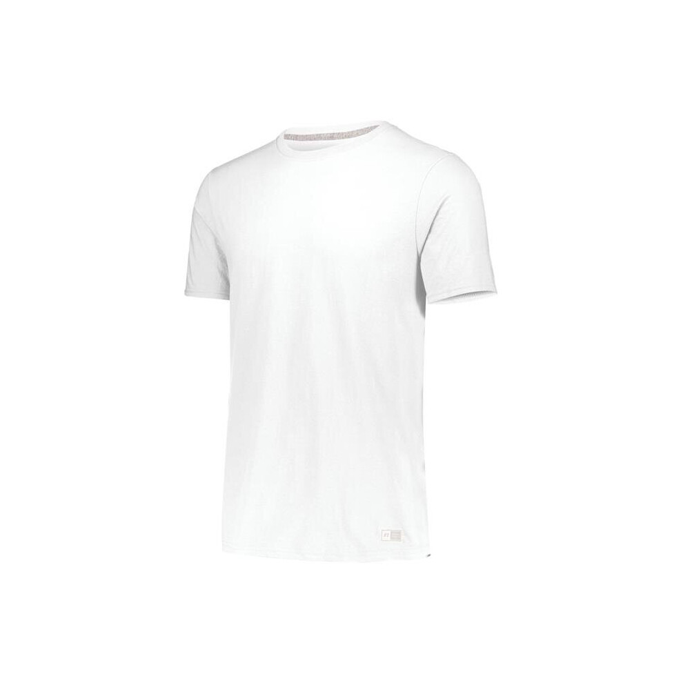 Russell 64STTM.WHI.L Adult Essential T-Shirt, White - Large