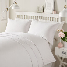 Tassel Duvet Cover White King