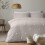 Dot Garden Duvet Cover Linen/White Double 1