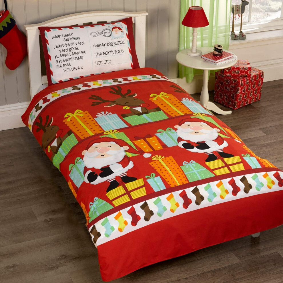 Santa's List Duvet Cover Toddler