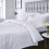 Catherine Lansfield Satin Stripe 300 TC Premium Duvet Cover White Double 1