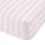Check and Stripe Fitted Sheet Pink Double 1