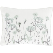 Meadowsweet Floral Filled Cushion 30cm x 40cm Green
