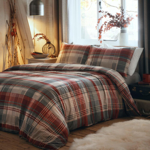 Connolly Duvet Cover Red Double