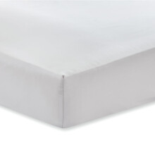 400TC Cotton Sateen Fitted Sheet Dove Grey Super King