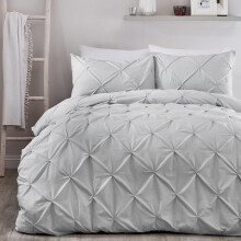 Serene Lara Duvet Cover Silver King