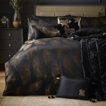 LLB Dandy Duvet Cover Black & Gold Super King