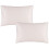 Catherine Lansfield Silky Soft Satin Standard Pillowcase Pair Blush 1