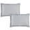 Catherine Lansfield Silky Soft Satin Oxford Pillowcase Pair Silver 1