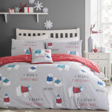 Polar Bears Duvet Cover Silver King