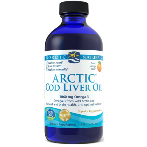 Nordic Naturals Arctic Cod Liver Oil, 1060mg Strawberry - 237 ml.