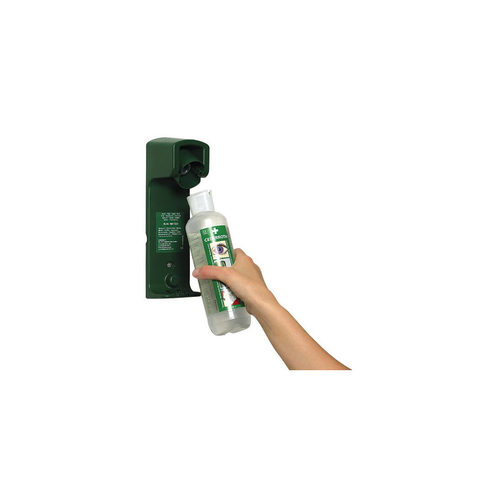 Click - CEDERROTH WALL BRACKET FOR 500ml CEDERROTH EYEWASH BOTTLE - Green