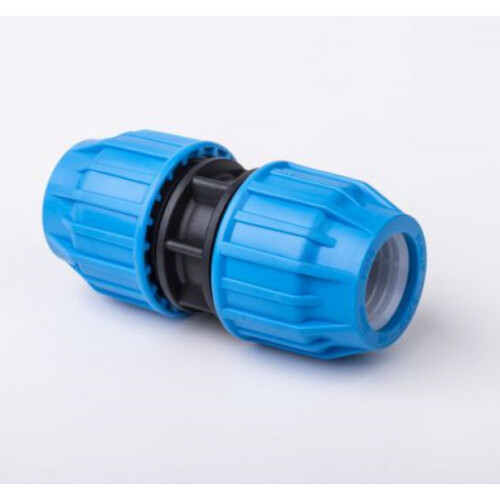 MDPE 25mm Straight Coupler Fitting Water Pipe WRAS Connector