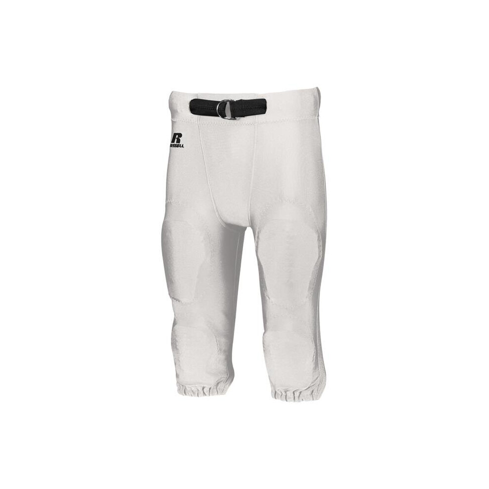 Russell F2562M.WHI.XS Adult Deluxe Game Pant, White - Extra Small