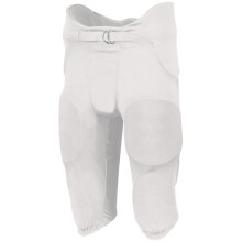 Russell F25PFW.WHI.XS Youth Integrated 7 Piece Pad Pant, White - Extra Small
