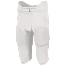 Russell F25PFW.WHI.S Youth Integrated 7 Piece Pad Pant, White - Small