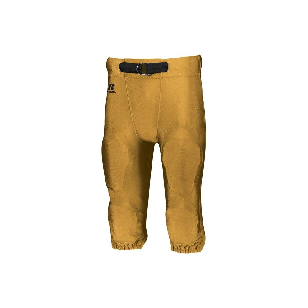 Russell F2562M.GLD.XL Adult Deluxe Game Pant, Gold - Extra Large